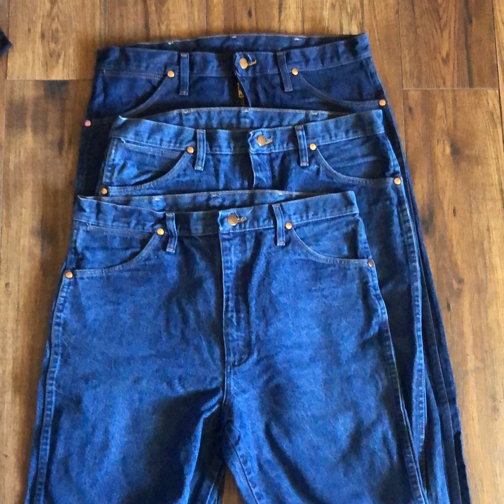 3 Pairs Wrangler Jeans 35x34